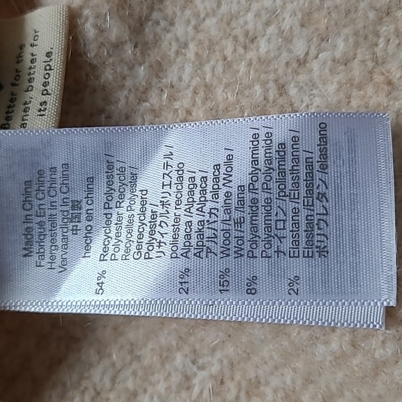 Madewell Havener Crewneck Cable Knit Oversized Boxy  Sweater Cream Wool Alpaca S - Picture 9 of 15